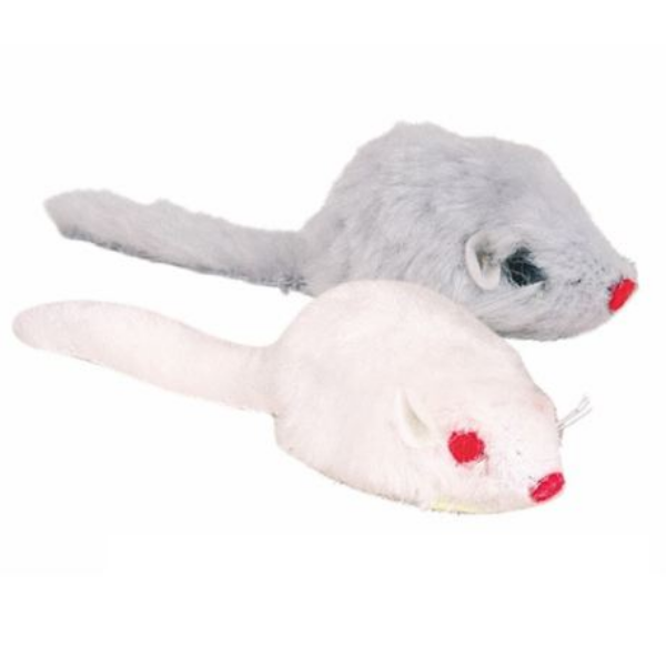 Gioco Mouse in Peluche Longhair Pad con campanellino Trixie