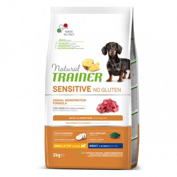 Natural Trainer Sensitive No Gluten Mini Adult con Agnello