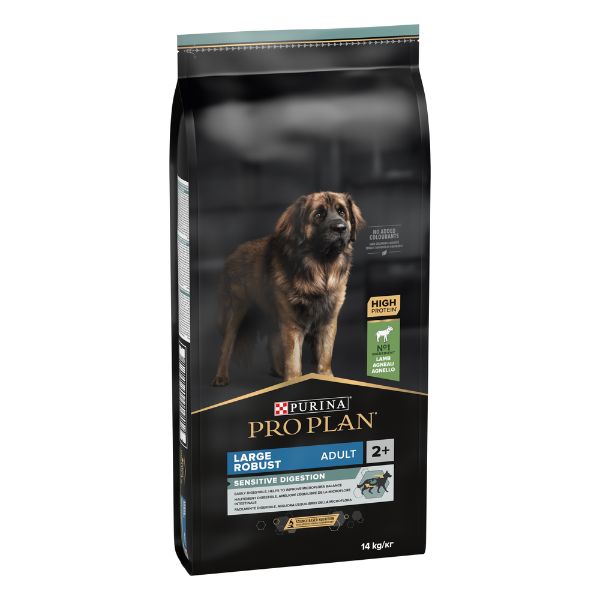 Purina Pro Plan Sensitive Digestion Large Robust Adult Crocchette Cane Agnello
