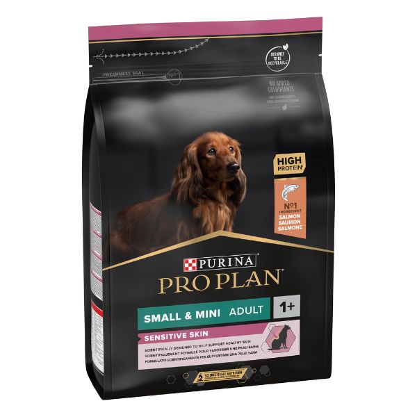 Purina Pro Plan Sensitive Skin Small & Mini Adult Crocchette Cane Salmone