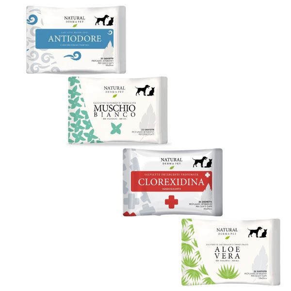 Salviette igieniche  Detergenti Natural Derma Pet