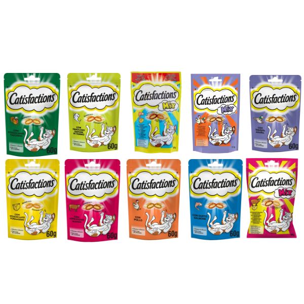 Catisfactions snack per gatti 60 gr