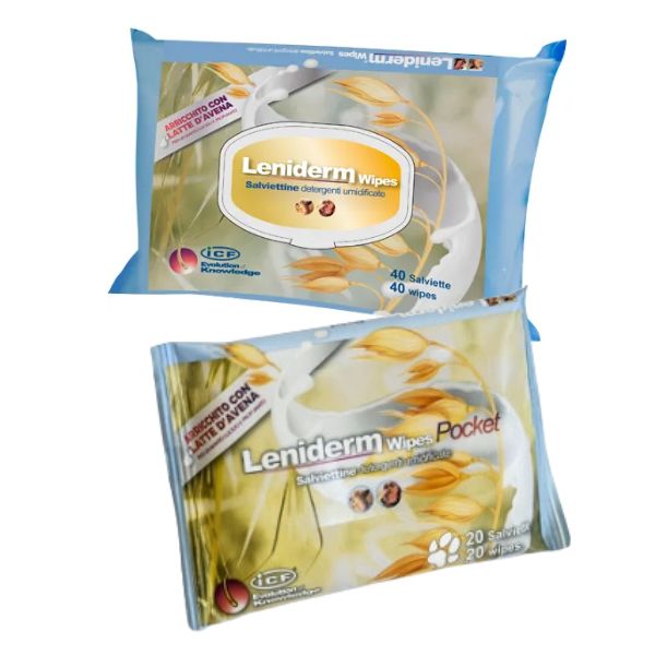 Leniderm Wipes ICF salviette dermatologiche per cani e gatti
