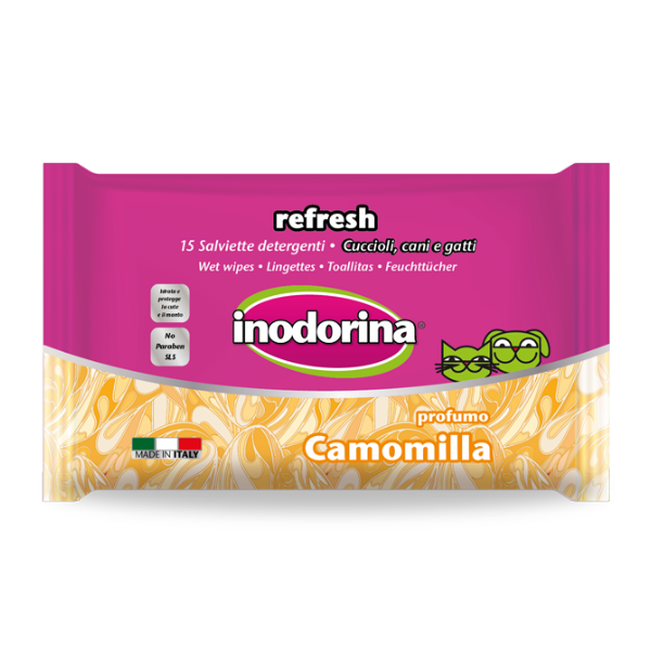 Inodorina Refresh Occhi e Orecchie Salviette Detergenti 