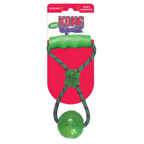 Kong Squeezz Ball con Maniglia