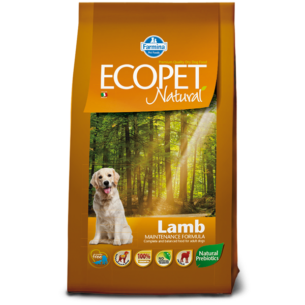 Ecopet Natural Adult Medium Dog Agnello