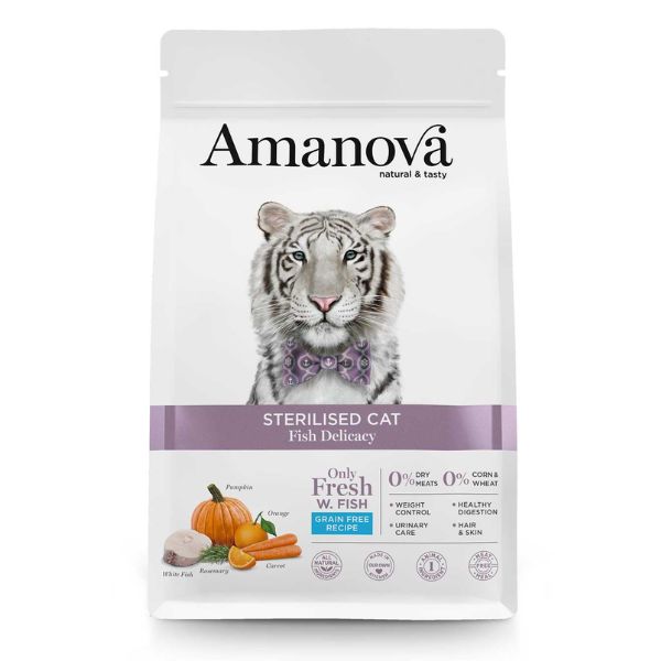Amanova Sterilised Cat Pesce Bianco Fresco