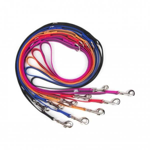 Guinzaglio Color & Gray Super Presa con Doppio moschettone Julius K9