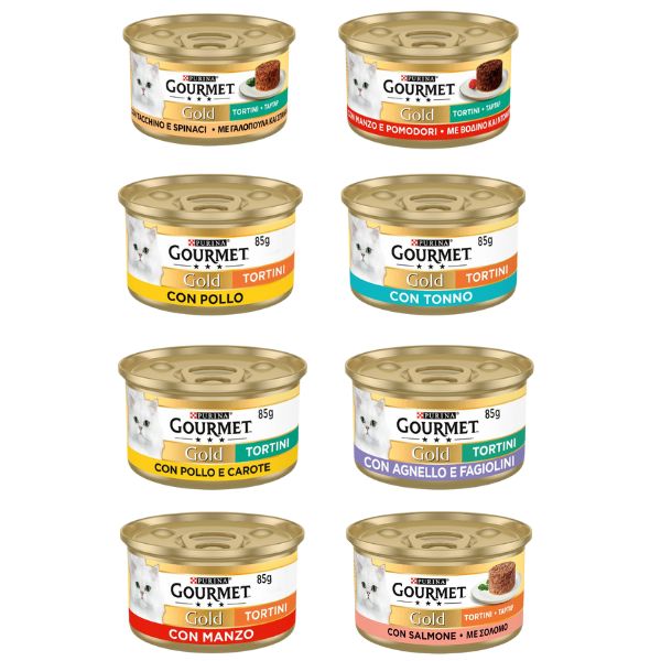 Purina Gourmet Gold Tortini Umido Gatto 85g