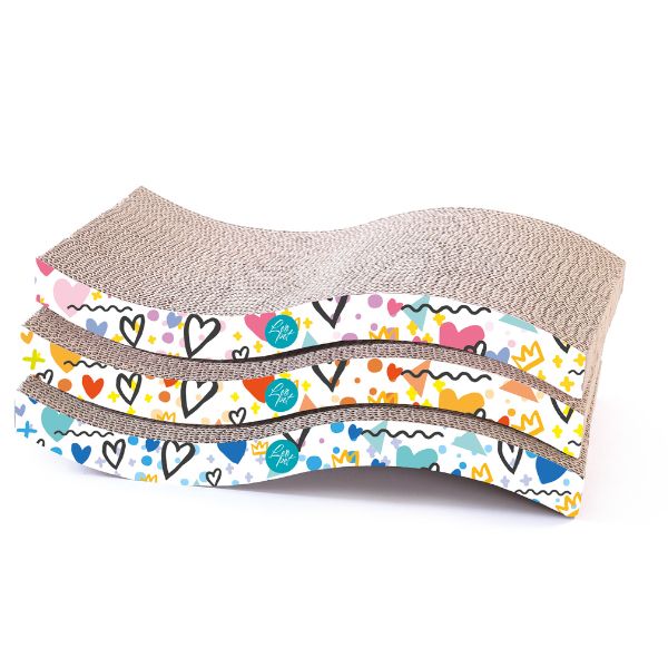 Tiragraffi in cartone Onda Leopet