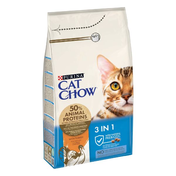 Purina Cat Chow Feline 3in1 Tacchino