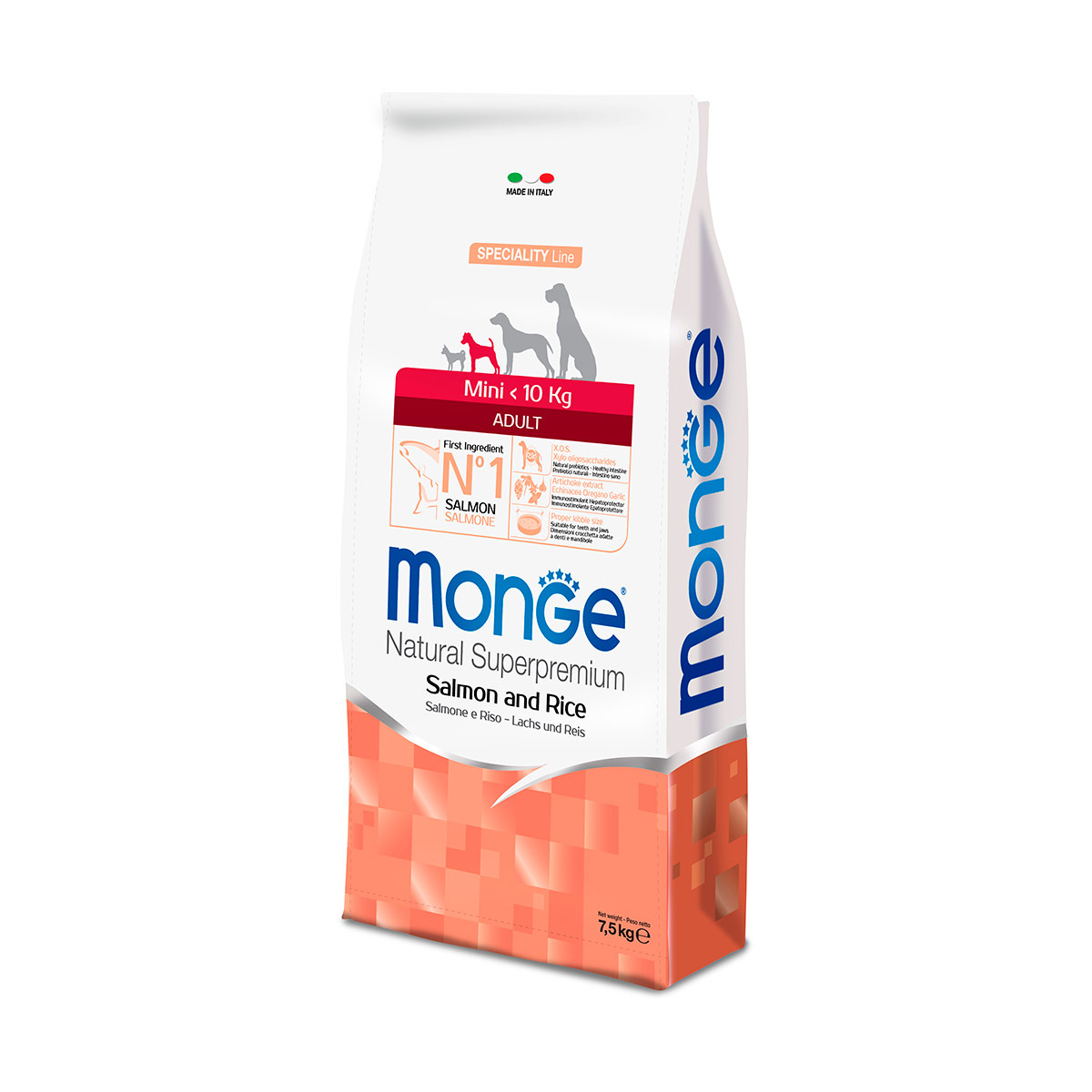 Monge Natural Superpremium Mini Adult Salmone e Riso