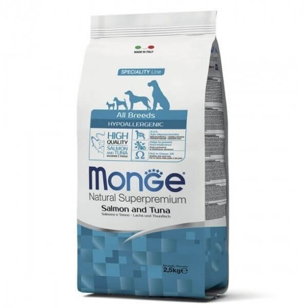 Monge Natural Superpremium Hypoallergenic Salmone e Tonno