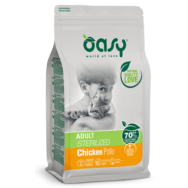 Oasy Adult Cat Sterilized Pollo
