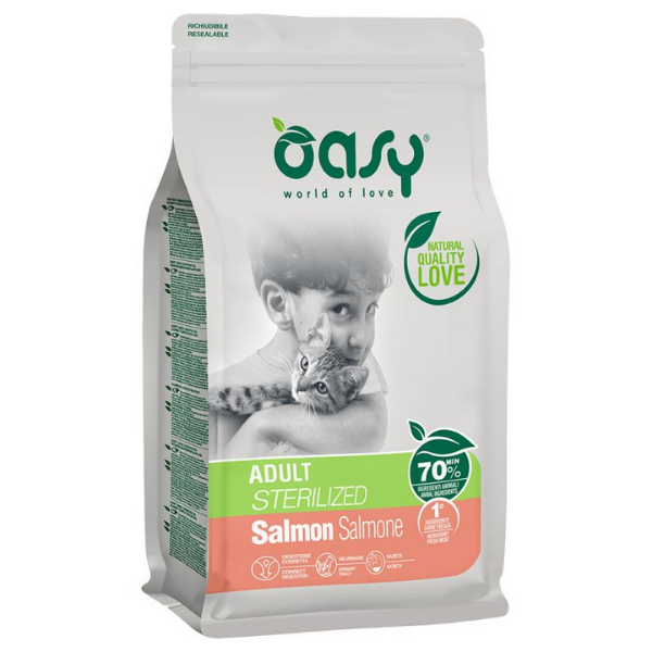 Oasy Adult Cat Sterilized Salmone