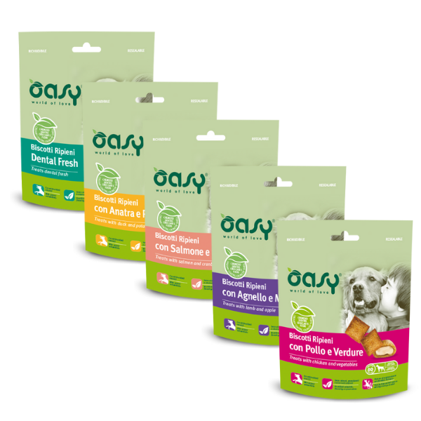 Oasy Dog Biscotti Ripieni 80 gr
