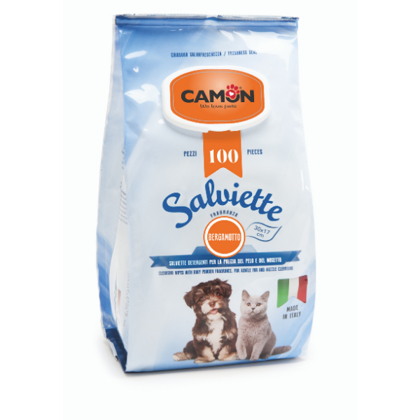 Salviette Maxi per cani al bergamotto Camon