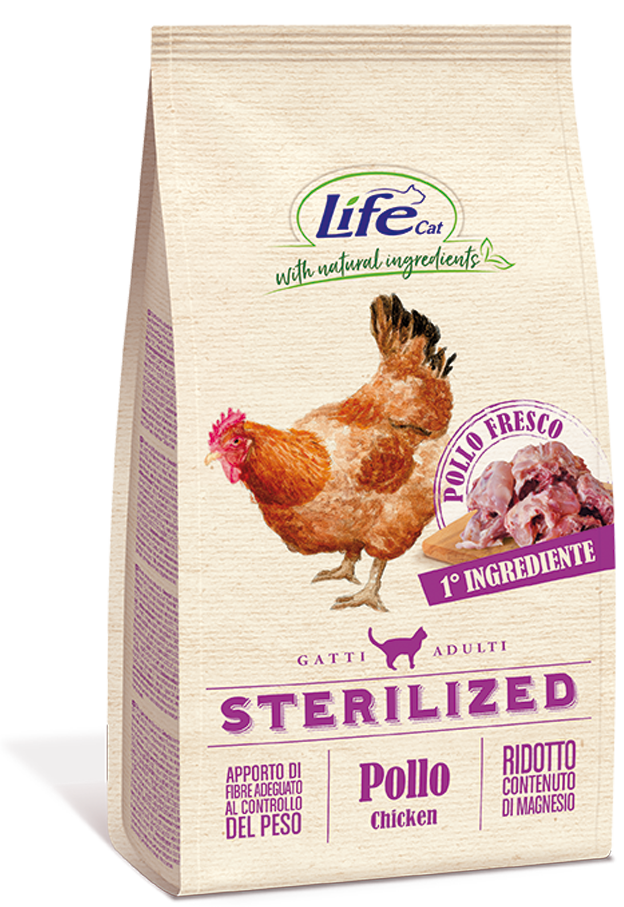 Life Cat Sterilized con Pollo